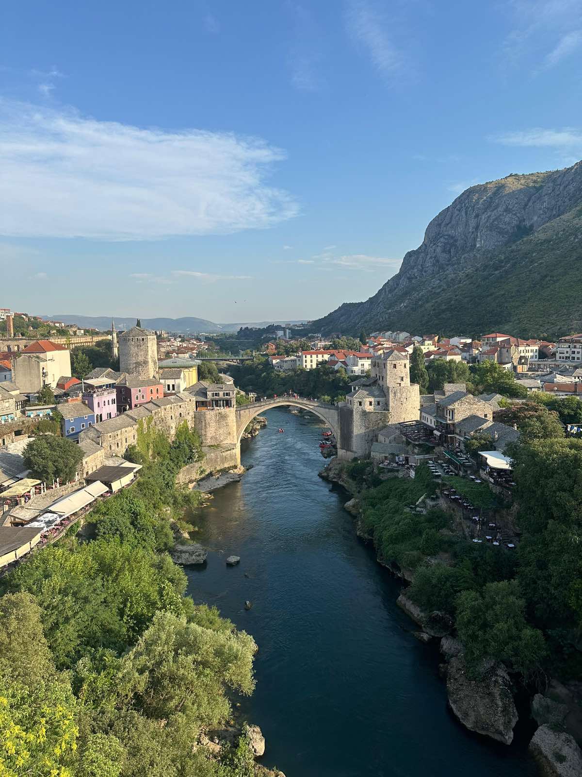 Mostar Old Bridge over the Neretva river, Bosnia and Herzegovina